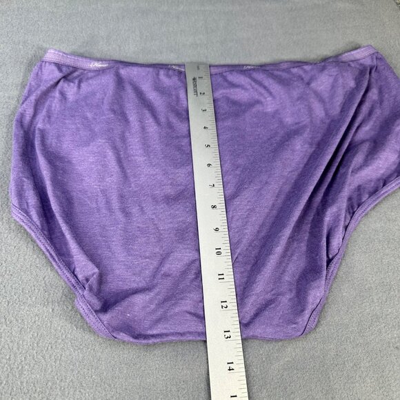Hanes Womens Size 12 Panty Brief Full Coverage Purple New Without Tags - Picture 6 of 6